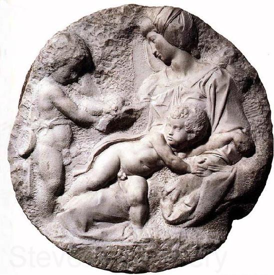Michelangelo Buonarroti Madonna and Child with the Infant Baptist